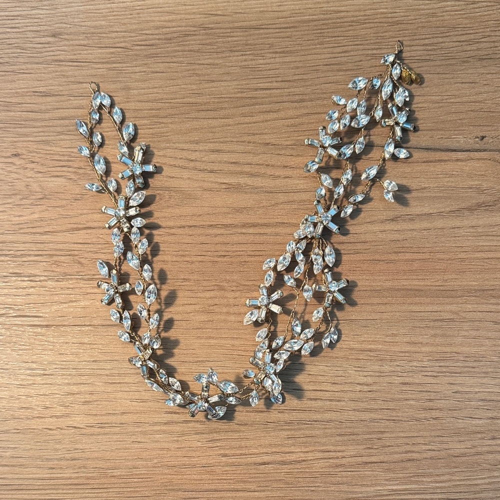 BHLDN Gold and Silver Leaf Hair Accessory - Picture 4 of 4